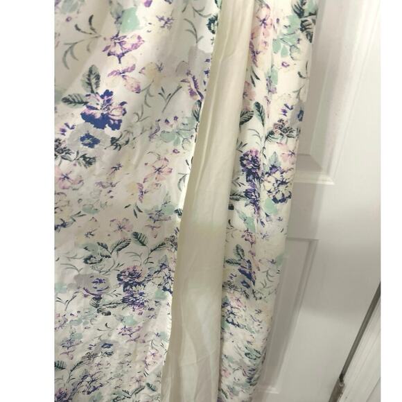 Winds Of Change Silk Blend Floral Whimsical Fairycore Halter Neck Maxi Dress SM - Picture 10 of 12